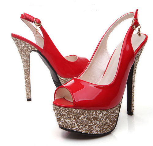 	women\'s pu high heel shoes 