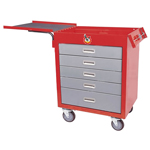 China 5 drawer car tool trolley /garage tool trolley at very cheaper price 