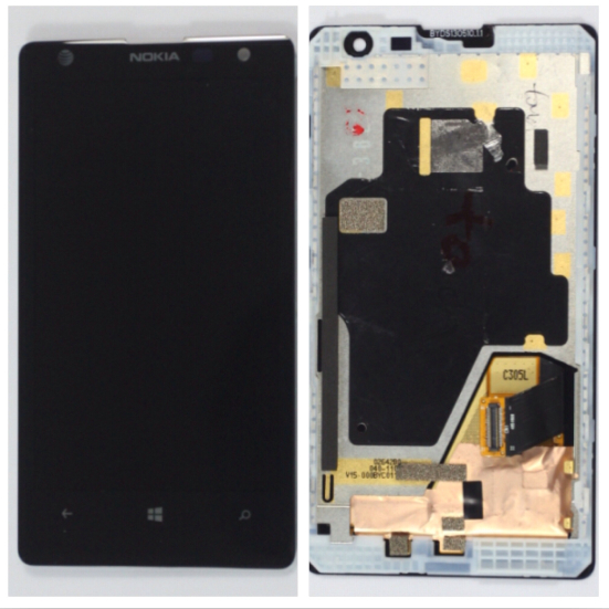 For Nokia Lumia 1020 New OEM LCD Display+Touch+Front Well Assembly