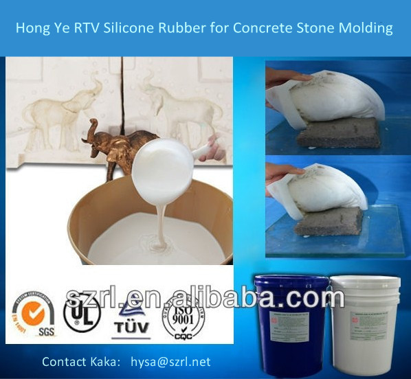 РТВ силиконовой резины для бетонных камень прессформы делая