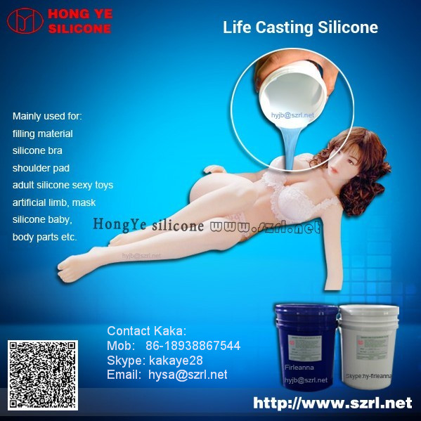 Liquid RTV silicone rubber to make sex toys/sex dolls/adult toys/love dolls,etc