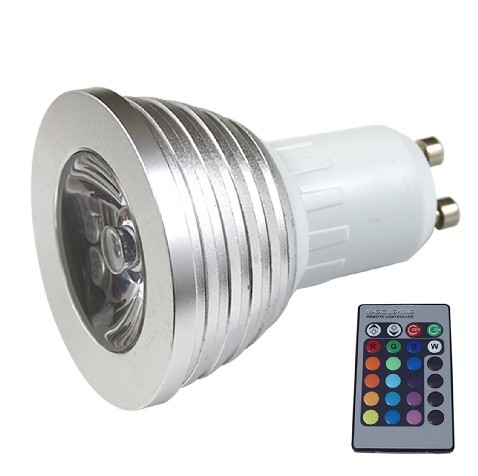 4W Dimmable High brightness rgb led spotlight E27/GU10/MR16 (CE&ROHS)
