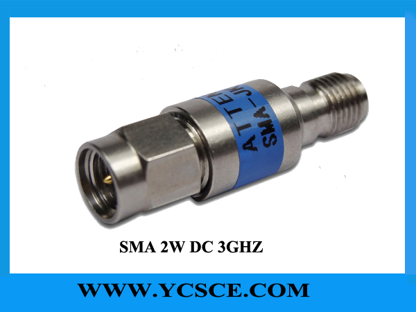2w SMA fixed Attenuator  RF attenuators 30dB 3ghz