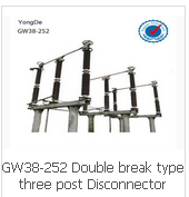 GW38-252 Double break type three post Disconnector