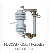 PD2(33kv-36kv) Porcelain cutout fuse