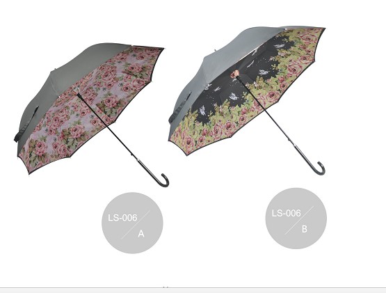 Lady fashion straight umbrella LS-006