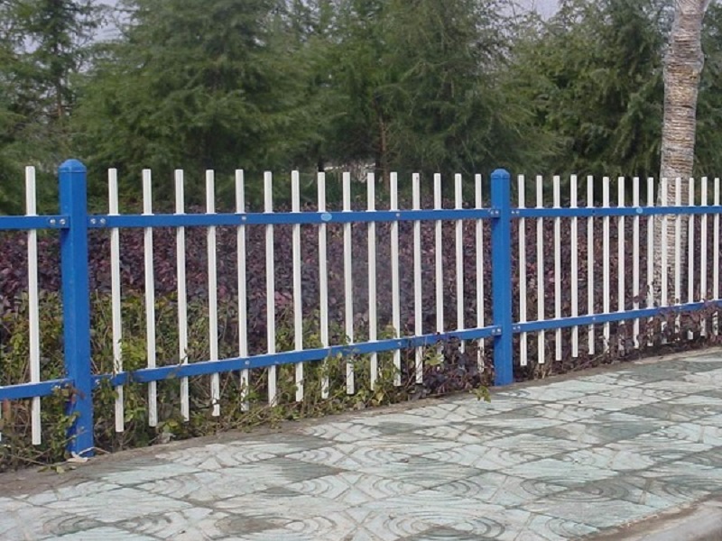 Iron picket fence