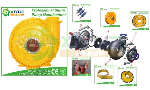 sand pump for pumping slurry concentration and high corrosion