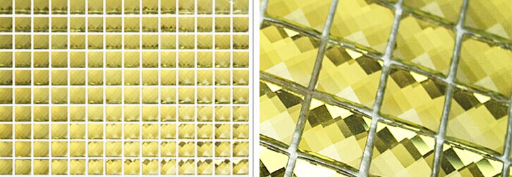 shining diamond glass mosaic tile suit for bar ,shop, ec