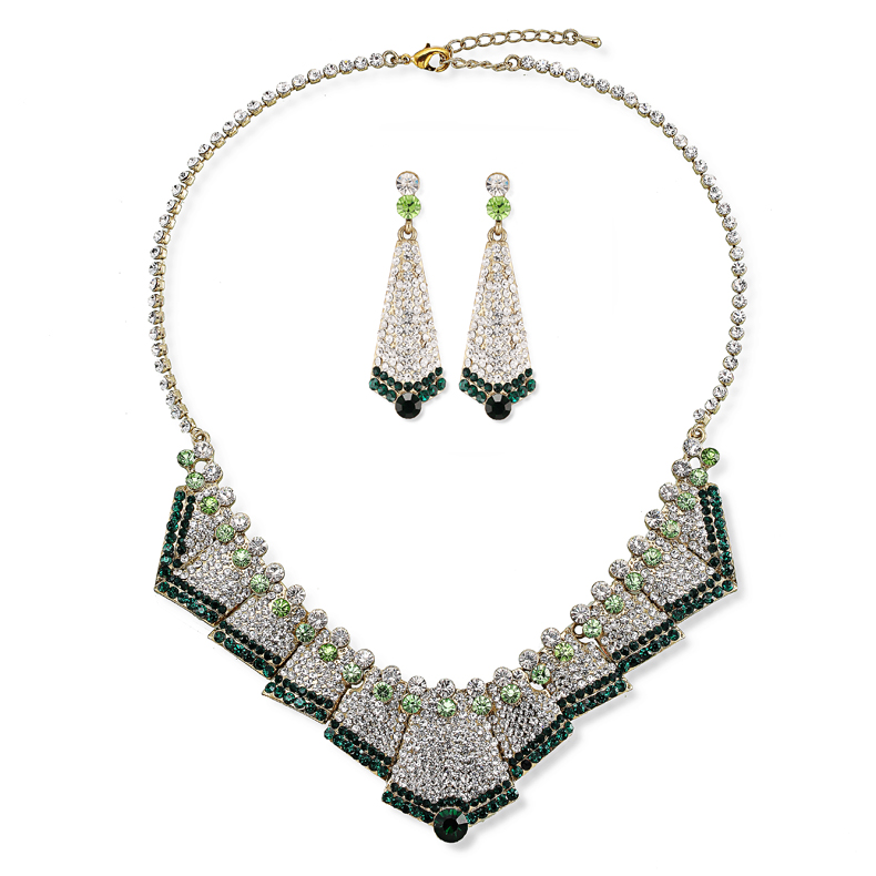 Мода серебра ювелирных изделий ожерелье вечернее платье