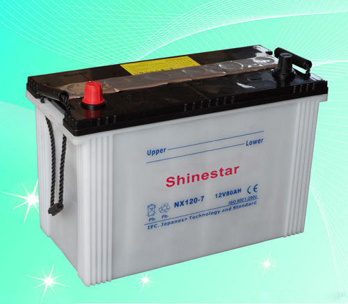 NX120-7 12V80AH Dry Charged Batteries