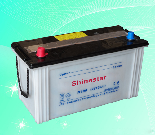 N100 12V100AH Dry Charged Battery