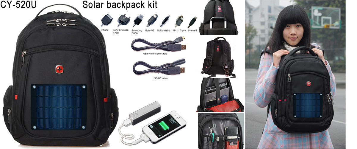Eco Miracle Electronic Limited sell CY-520U solar backpacks