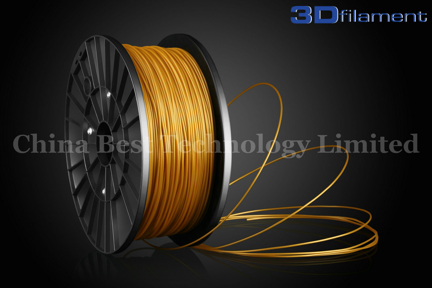 3D Printer Filament PLA 1.75mm Gold