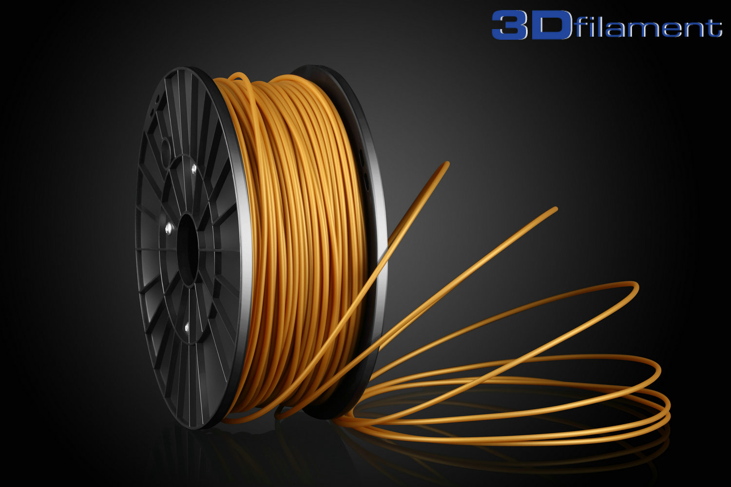 3D Printer Filament PLA 3.0mm Gold