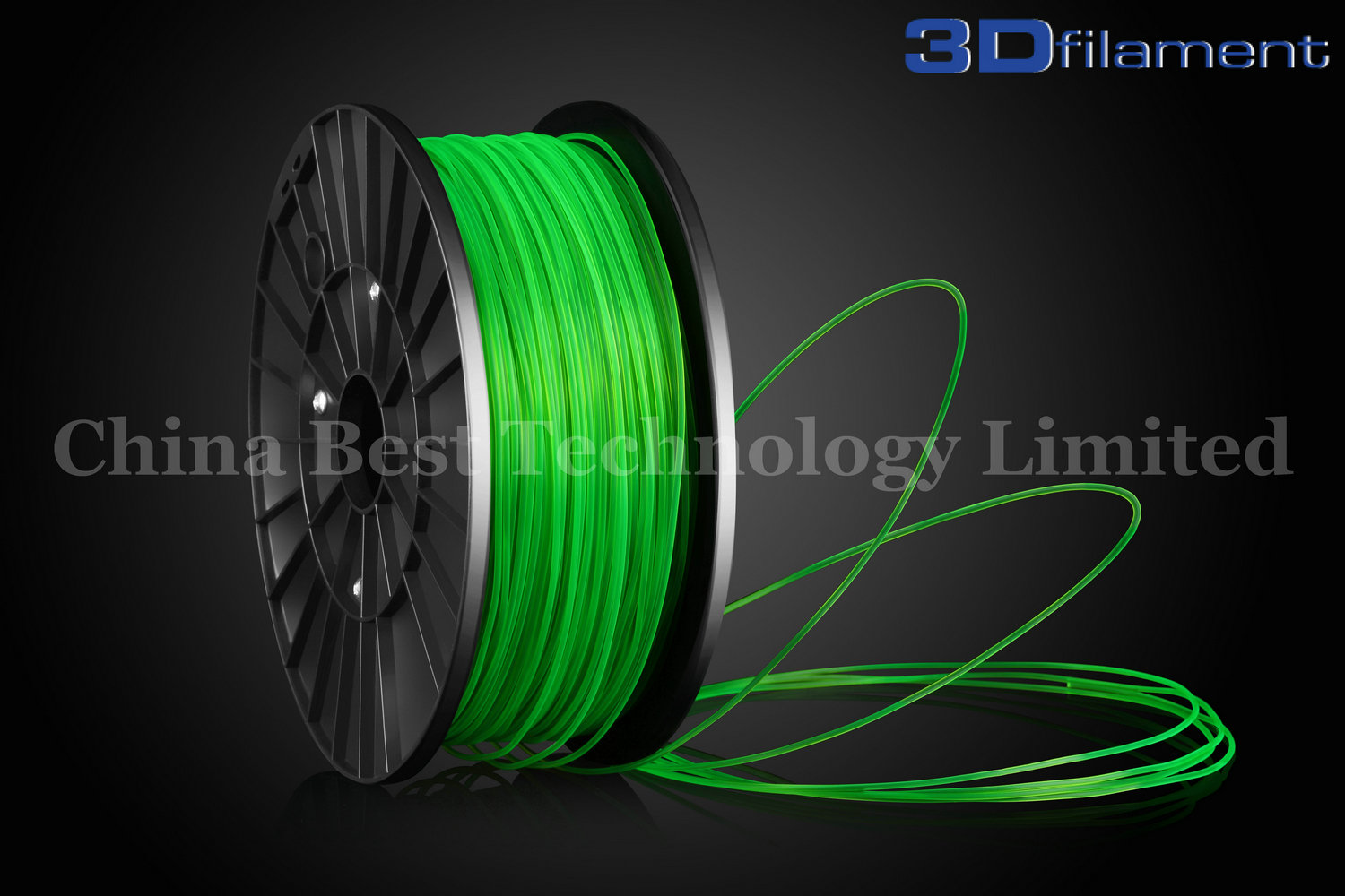 3D Printer Filament PLA 3.0mm Transparent Green