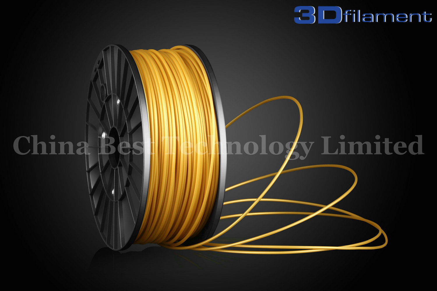3D Printer Filament ABS 3.0mm Gold