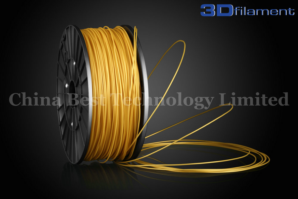 3D Printer Filament ABS 1.75mm Gold