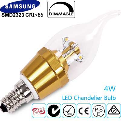 LED Candle E14 Chandelier 1. LED Candle bulb with 360 Degree Beam Angle