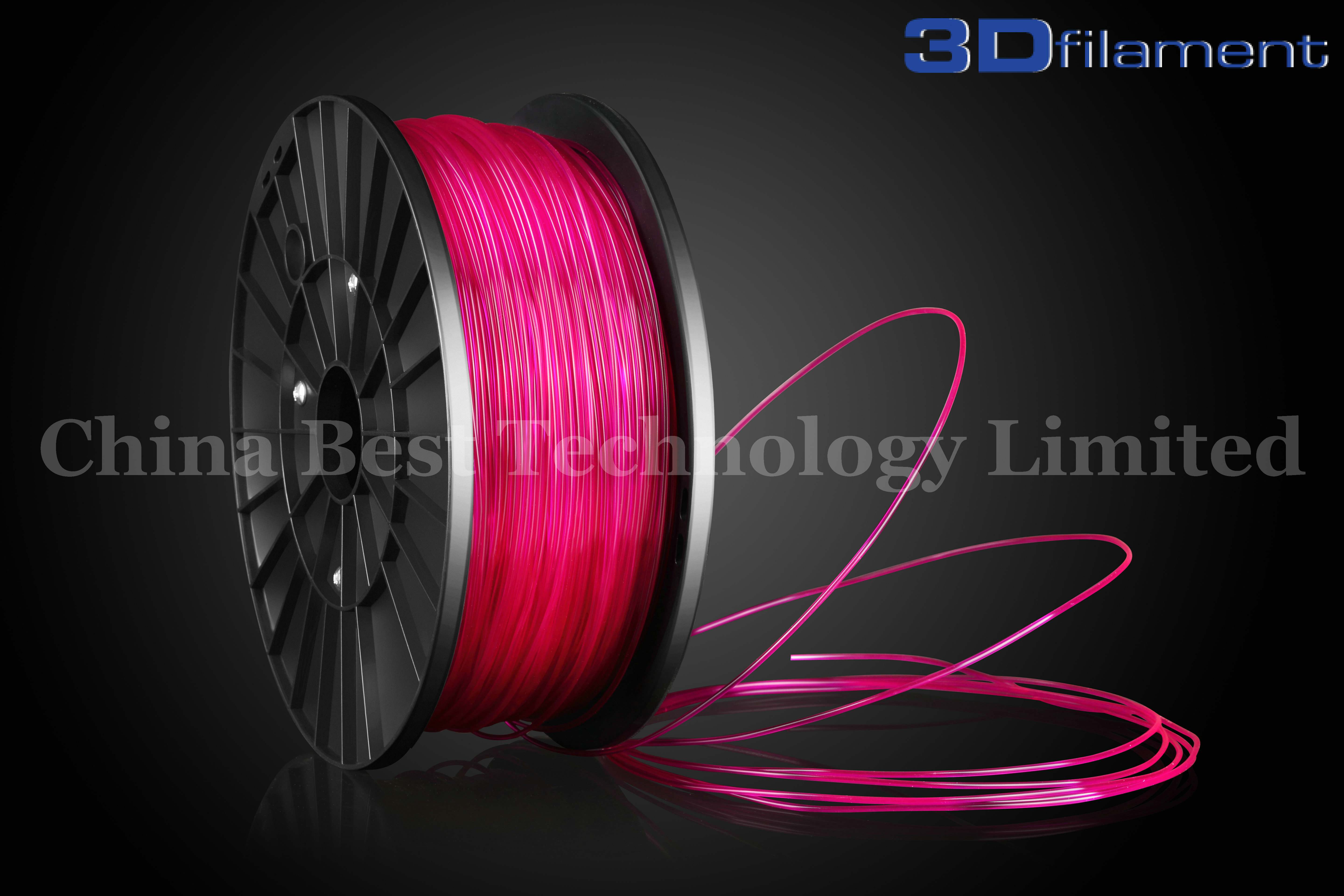 3D Printer Filament PLA 1.75mm Transparent Purple