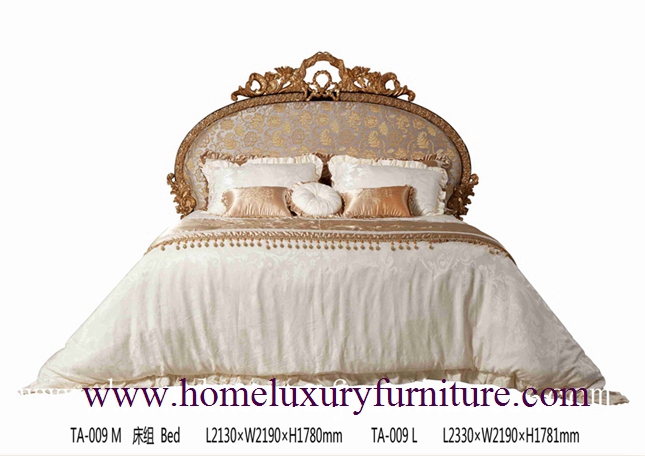 Положите классицистические комплекты в постель спальни kingbed высокомарочная фабрика TA-009 мебели спальни типа Италии