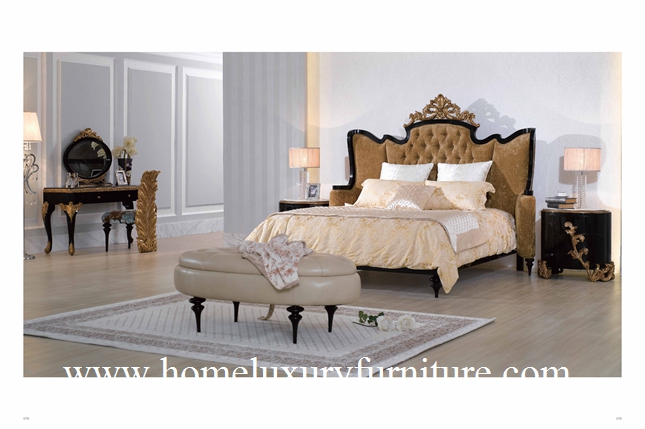 Kingbed Classic bedroom sets hight quality France Style bedroom furniture price TA-003