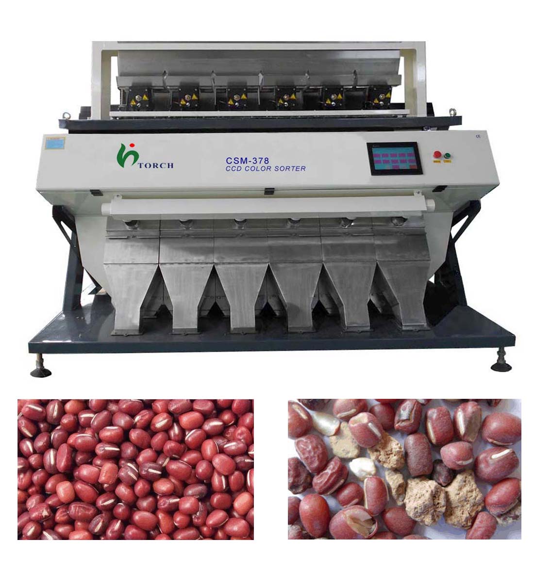Red Bean CCD Color Sorter Machine 