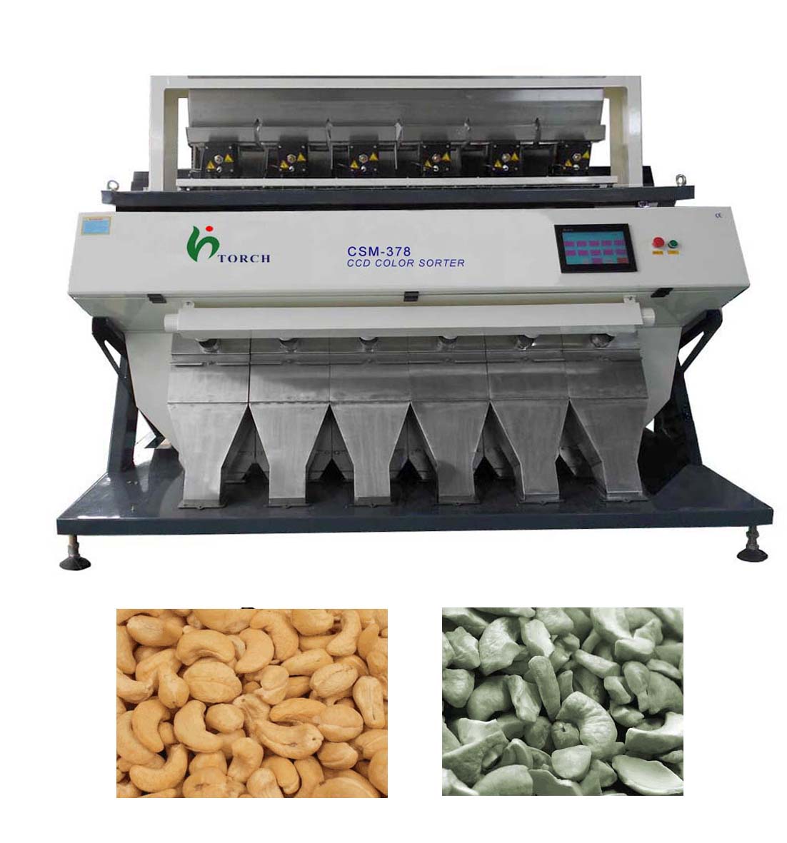 Cashew Nut CCD Color Sorter Machine 