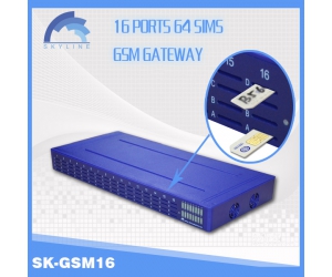 16 ports 64 sims GSM gateway auto sim change