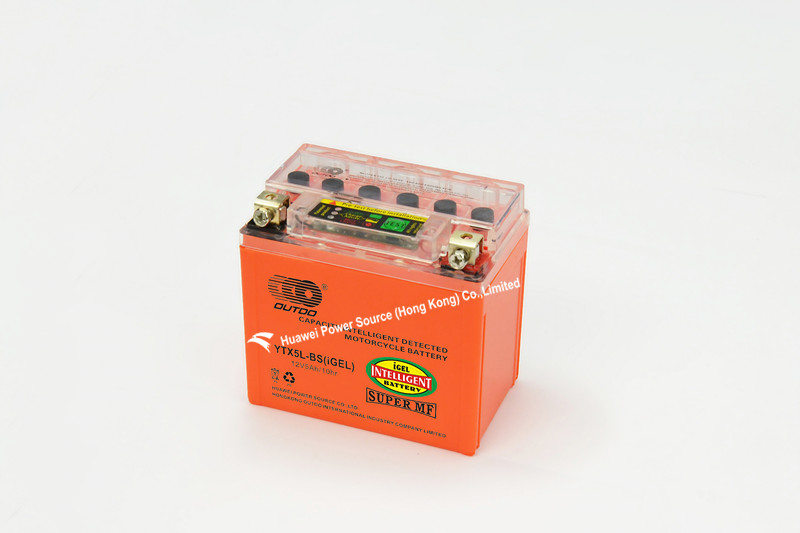 New Motorcycle Batteries with Intelligent Capacity Detected, 12V Voltage and 5ah Capacity, Mf, Measures 113 X 68 X 105mm