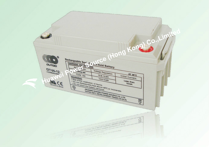 OUTDO Battery / VRLA Battery / sealed lead acid Battery / valve regulated lead acid battery 12V 65Ah
