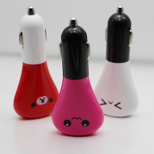 New products Portable dual usb car charger