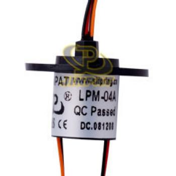 Lighting gold to gold contact capsule slip ring