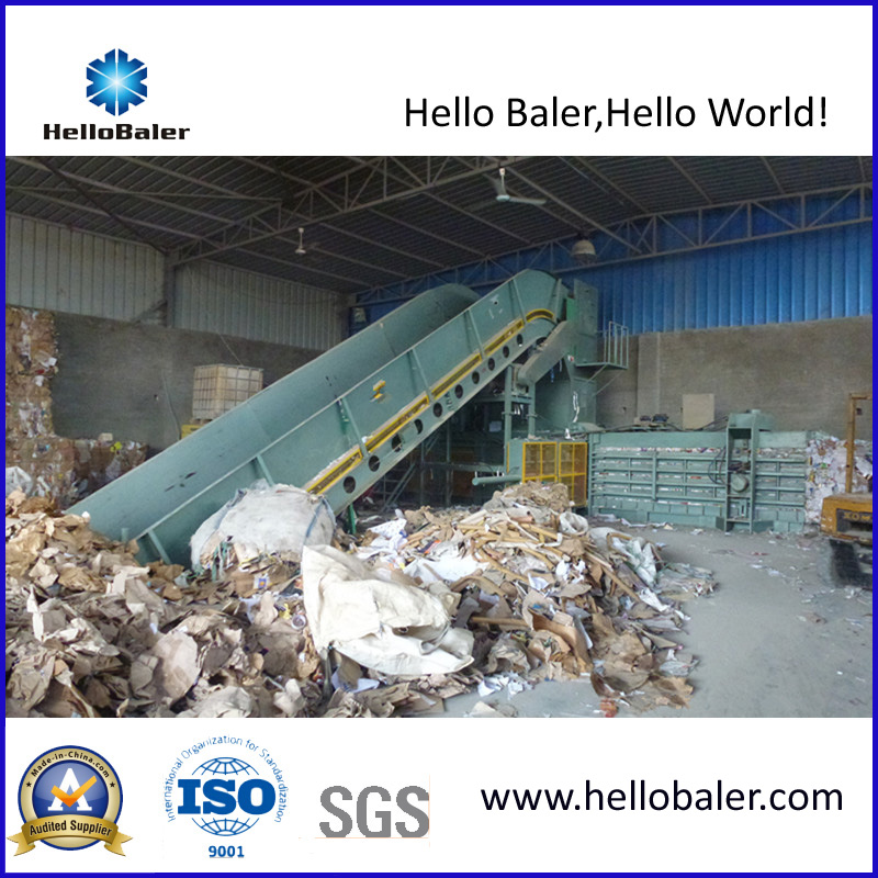 Hellobaler Hsa4-5 Semi-Automatic Cardboard Baler