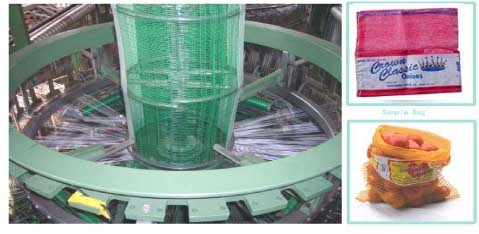 PP/PE leno mesh bag making machine for fruits and vegetables