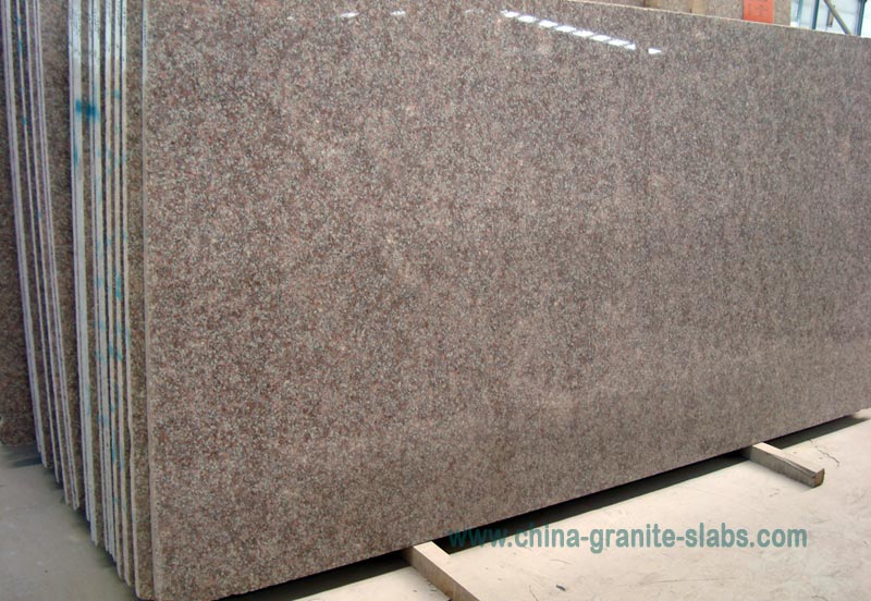  China G611 Granite Slabs,Pink Almond Mauve and Big Slabs