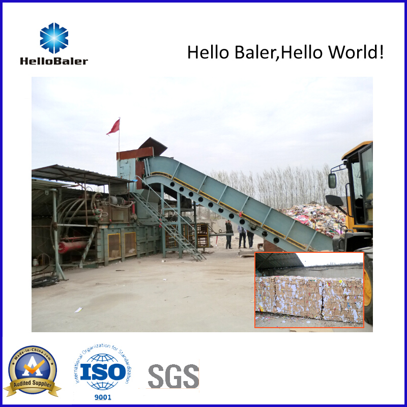 Semi-Automatic Waste Paper Balers with Conveyor (HSA7-10)