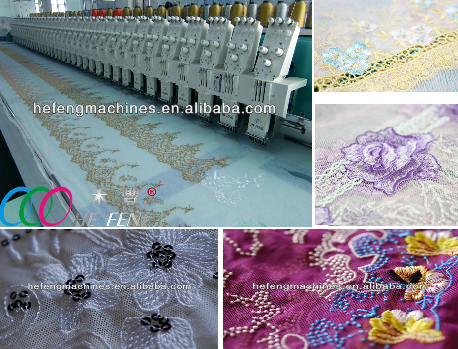 Multi-head Lace/Water-dissolve Embroidery Machine For Textile