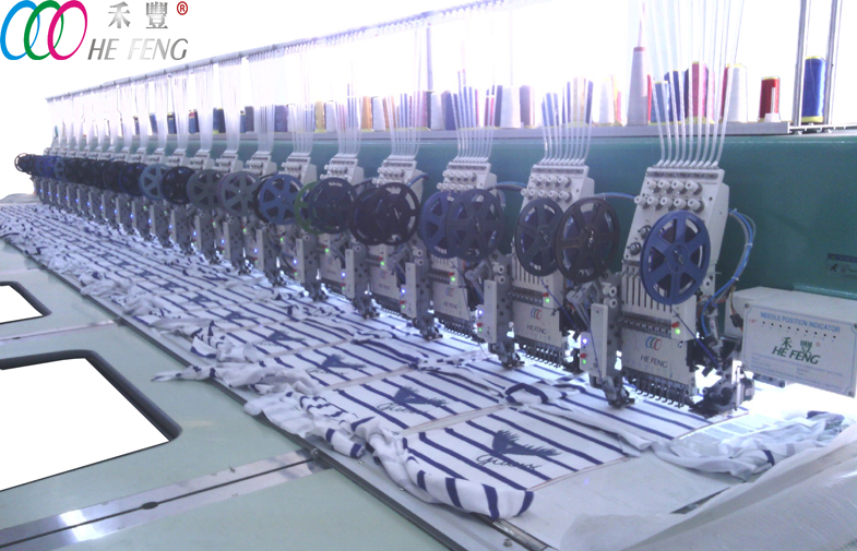 20 Heads Doublele Sequin Computerized  Embroidery Machine With Servo Motor
