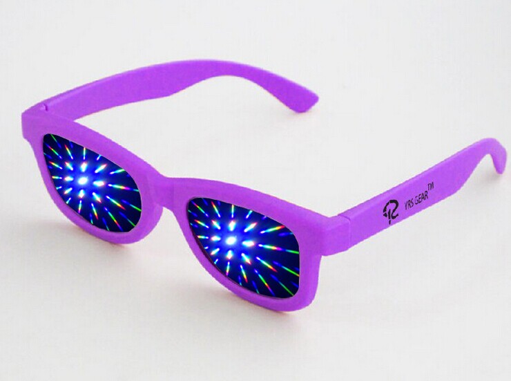 Дешевые пластиковые дифракционные очки очки фейерверк