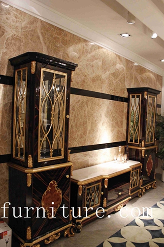 French antique cabinet china cabinet luxury cabinet living room decoration cabinet TP-025A