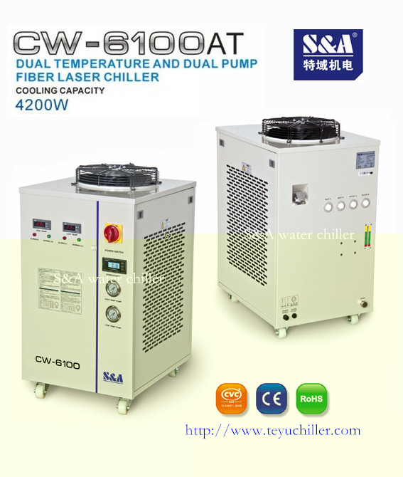 Промышленный охладитель воды для лазера волокна 500W СW-6100AT