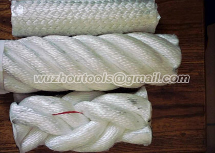 Braided rope for boat fittings,braided rope in hank packing
