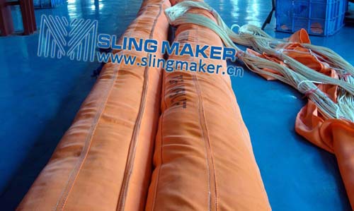 High quality WLL200ton 200000kg heavy duty round sling 6:1 7:1 8:1 