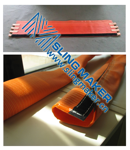 High quality PES pad and webbing sleeve tubular for mooring rope protector acc.to European standard