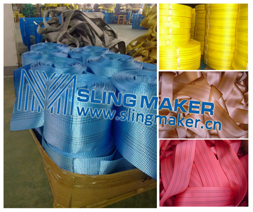 High quality webbing material for slings webbing sling flat sling band straps acc.to European standard