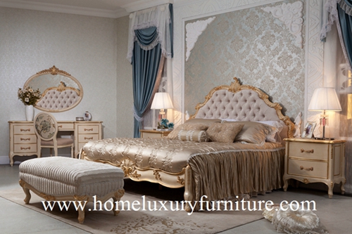 Кровать FB-101 деревянной кровати спальни кровати типа кровати кровати короля кровати классицистической французской mordern