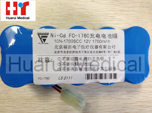 Фукуда ФК-1760 10Н-1700SCC 12В, емкость 1700mah медицинский замены аккумулятора устройства
