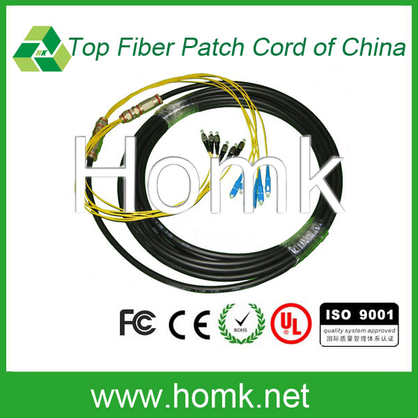 Outdoor tactical fiber optic patch cord waterproof PDLC patch cord 
