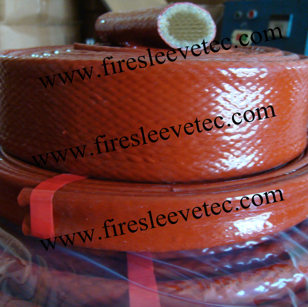 silicone fiberglass fire sleeve with velcro